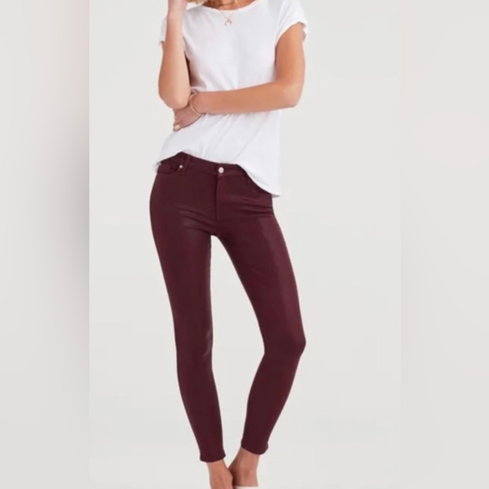 7 for all mankind burgundy jeans